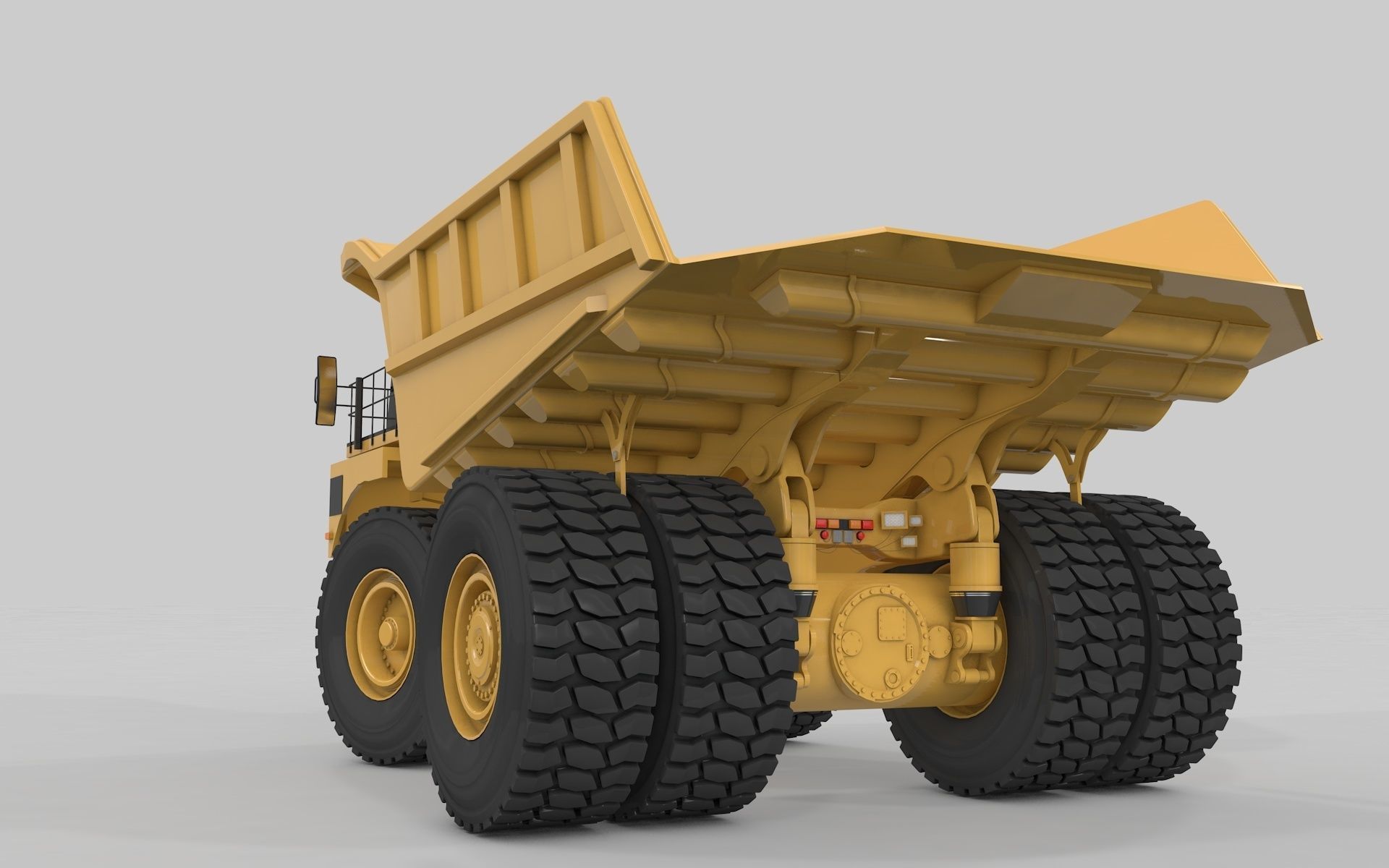 Mining Excavator and Truck 3D Model Collection_3