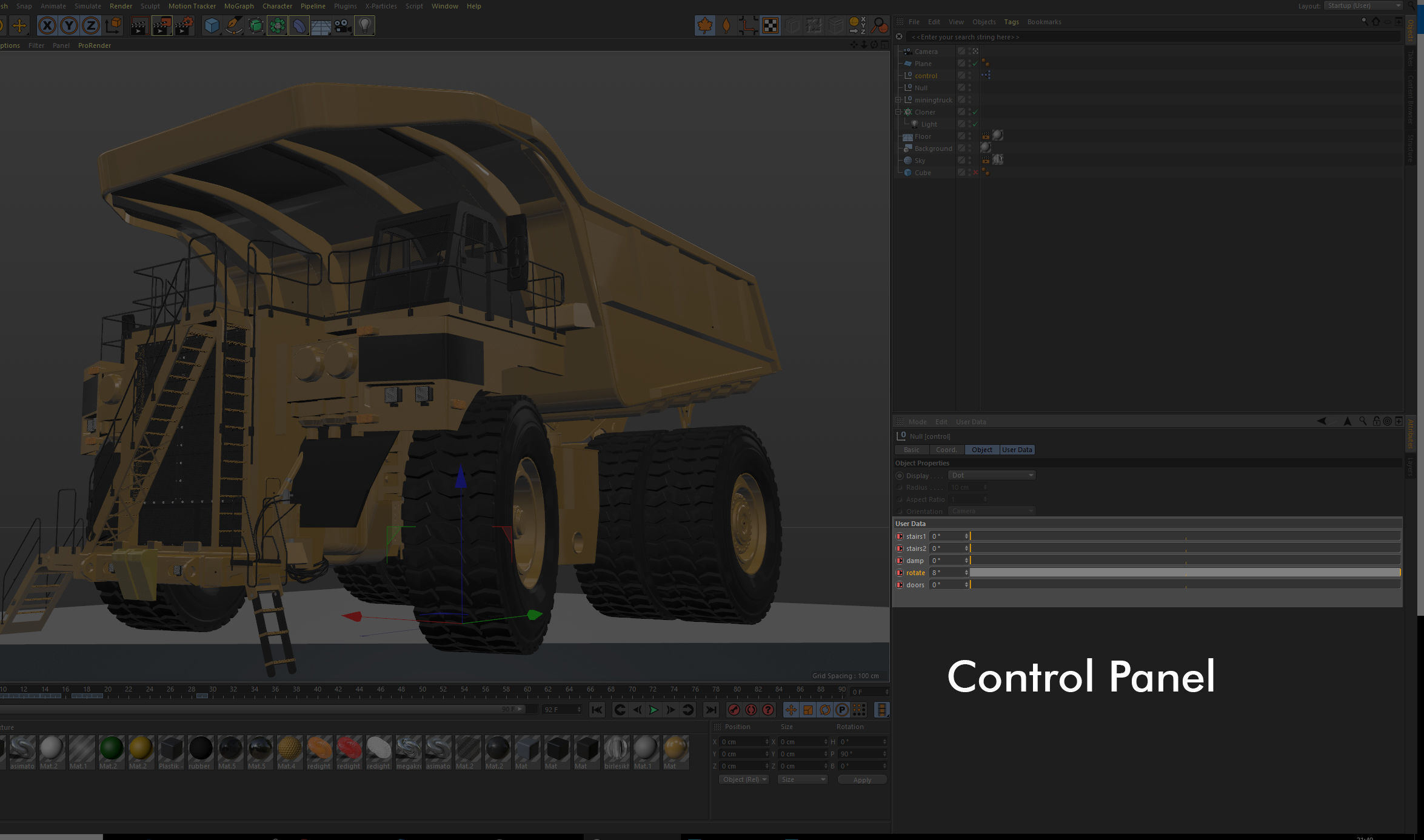 Mining Excavator and Truck 3D Model Collection_7