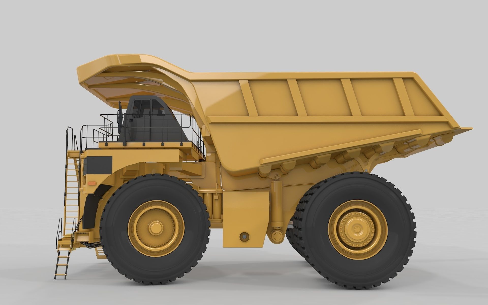 Mining Excavator and Truck 3D Model Collection_2