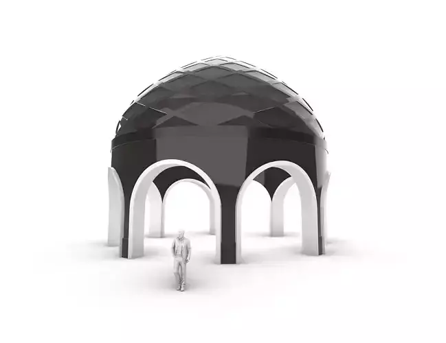 Dome Temple Diamond Pattern