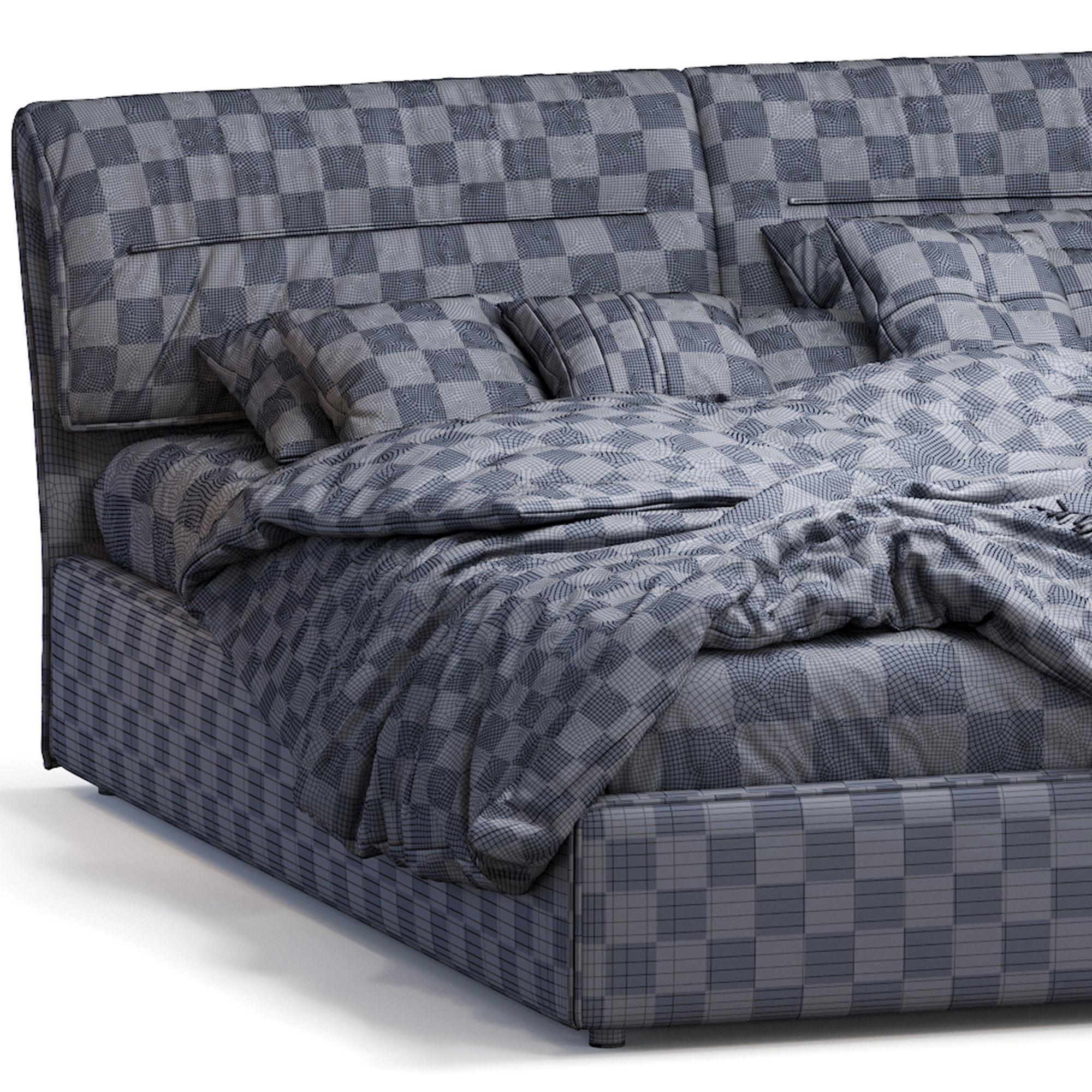 Campo Bonaldo Bed 3D model_4