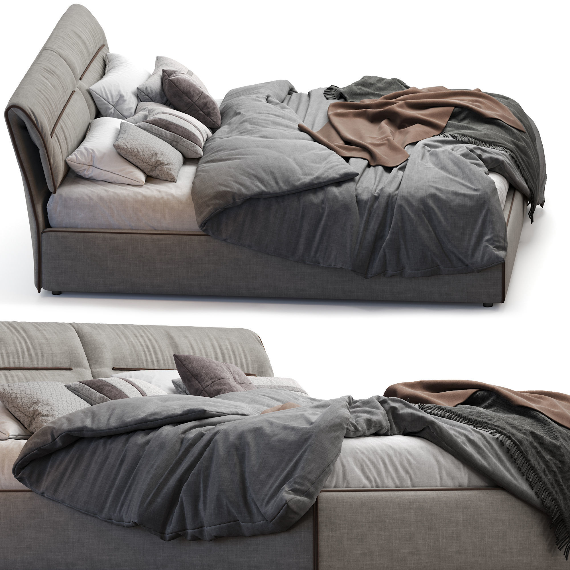 Campo Bonaldo Bed 3D model_3