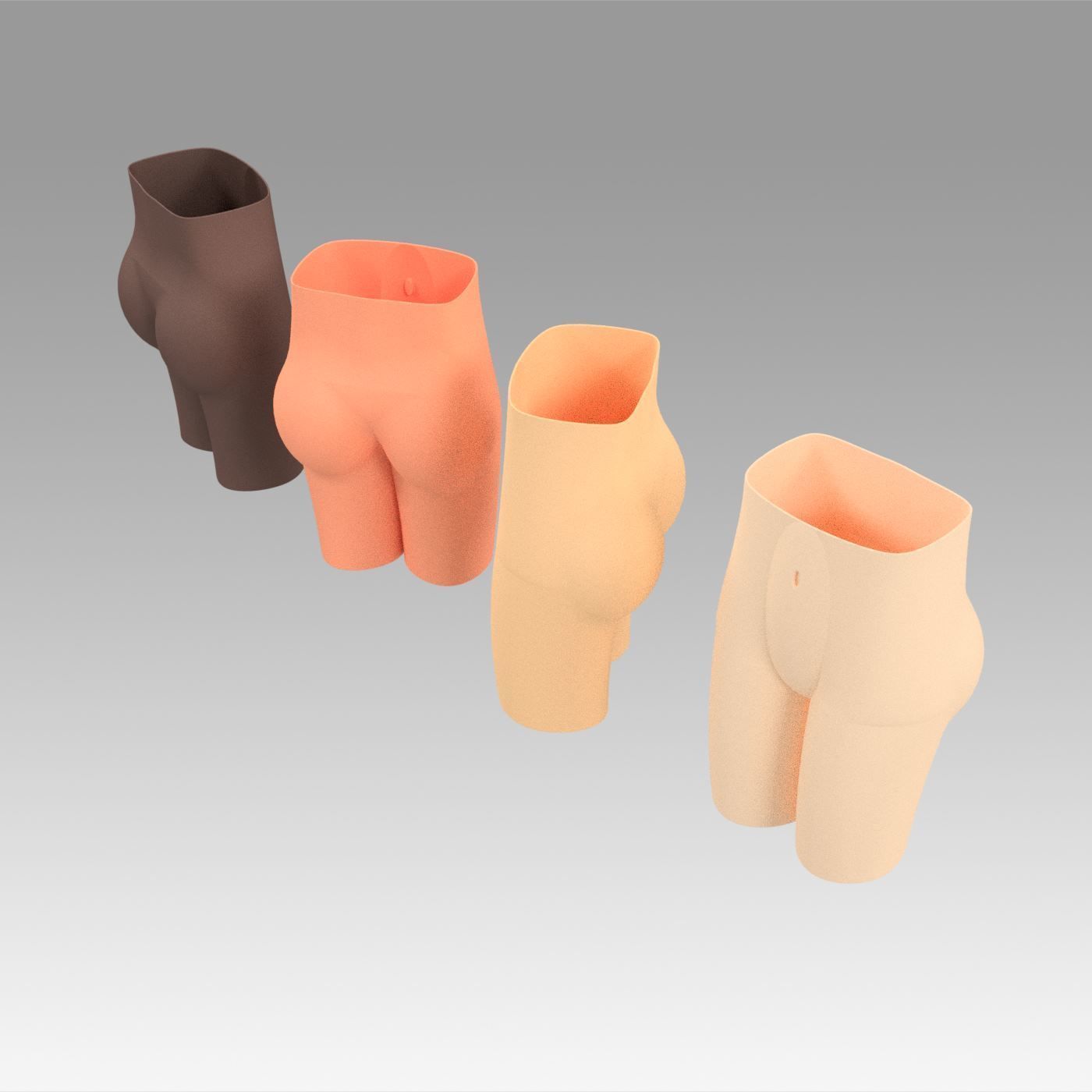 Female Form Vases 3D print model_7