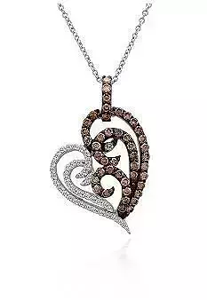 Three Heart Diamond Pendent