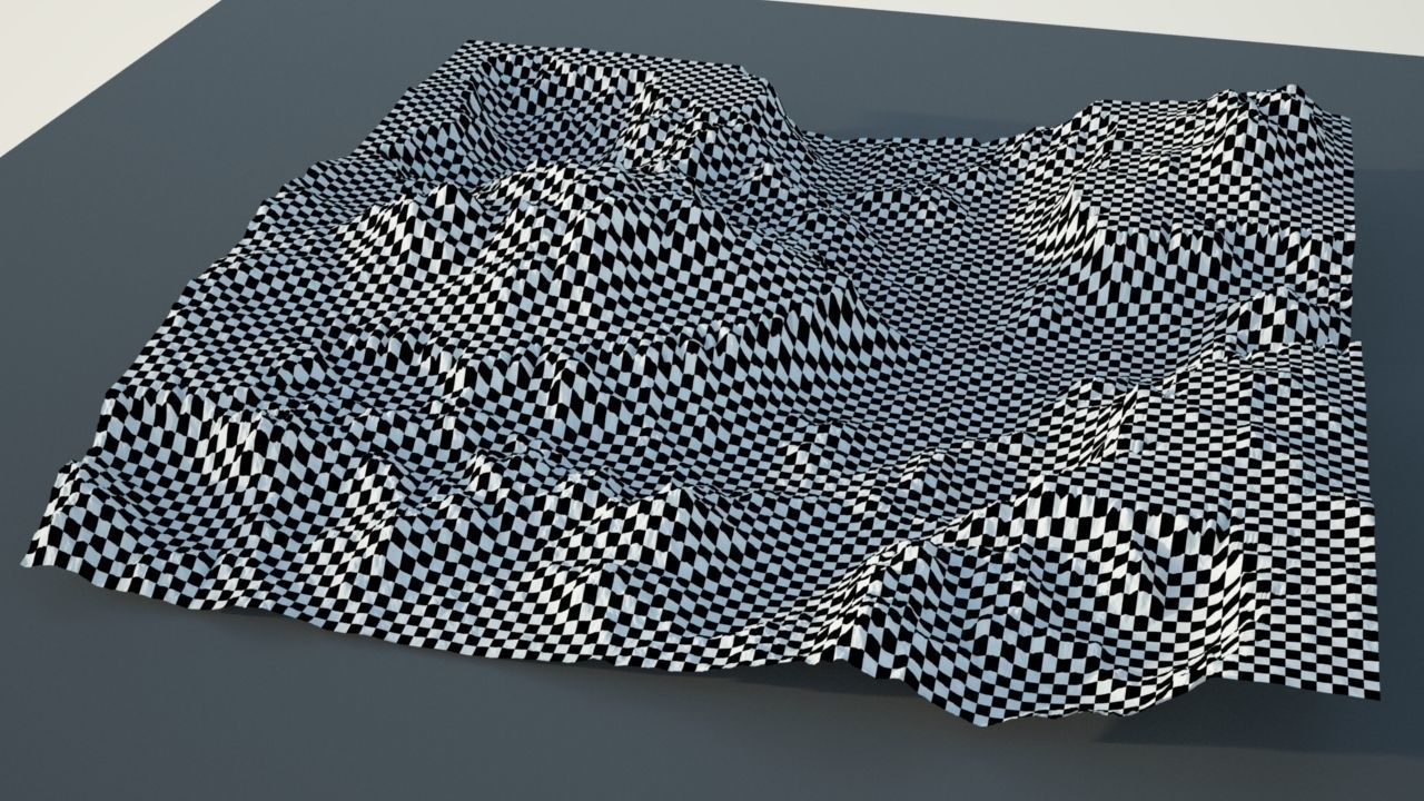 Stylized Terrain 3D model_7