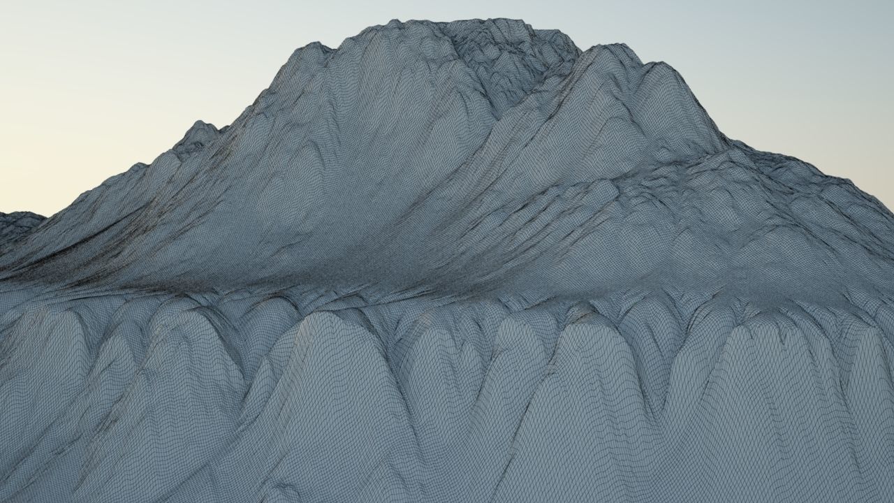 Stylized Terrain 3D model_8