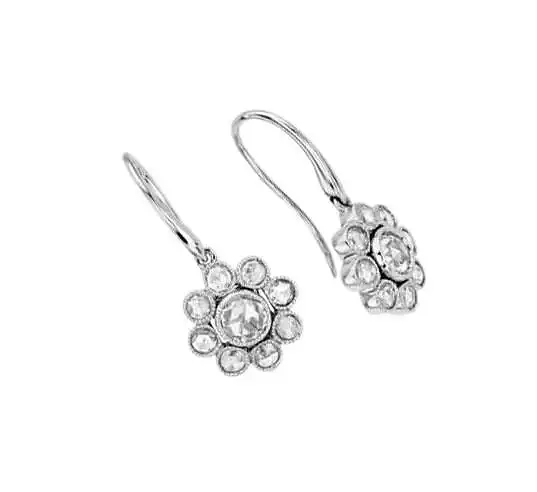 Fancy Round Stone Earring 