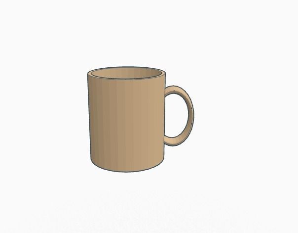 Water Cup 3D print model_0