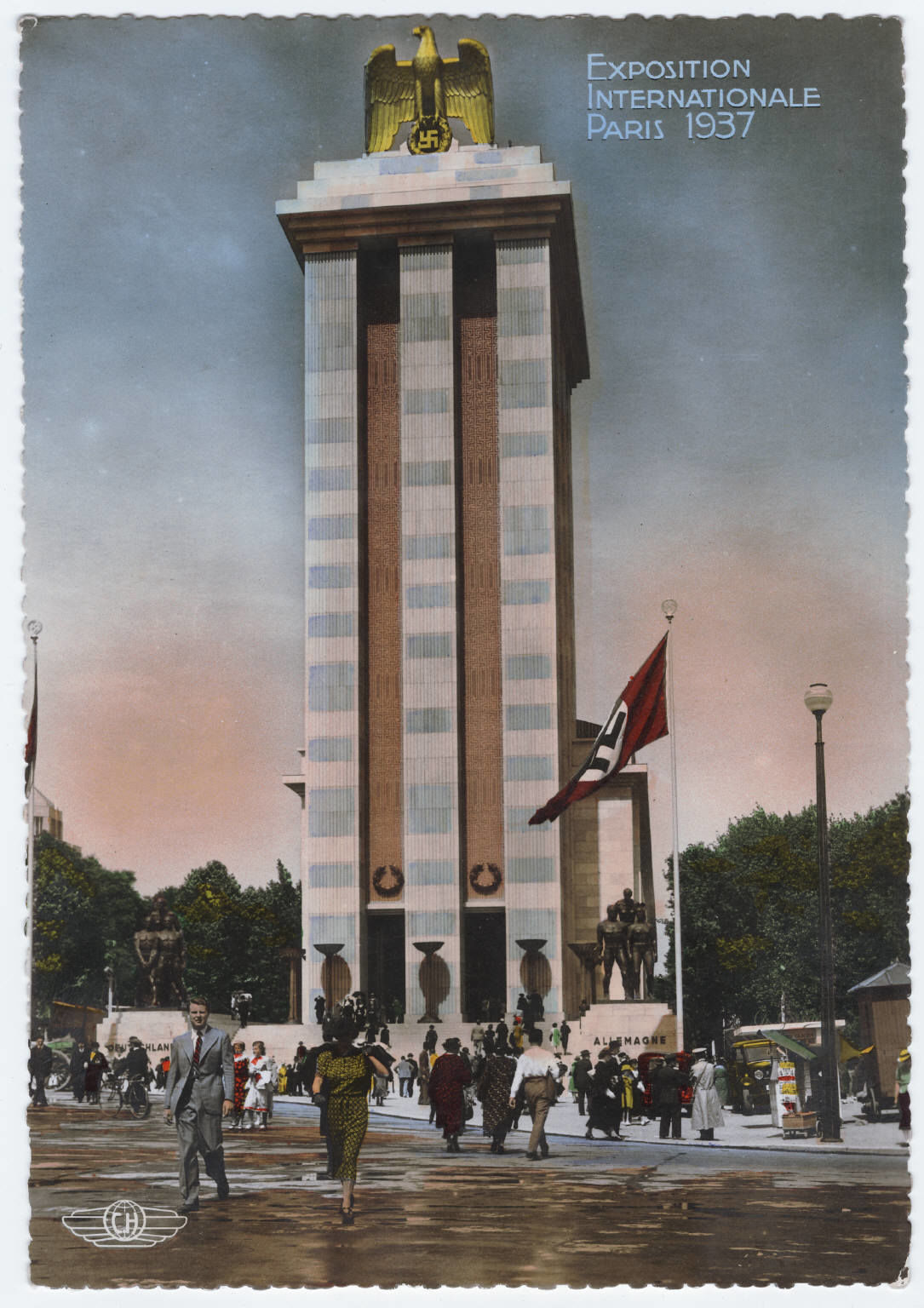 Nazi Germany Pavilion at the 1937 Paris International Exposition Low-poly 3D model_16