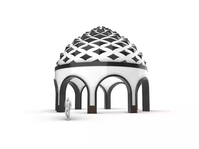 Dome Temple Diamond Pattern