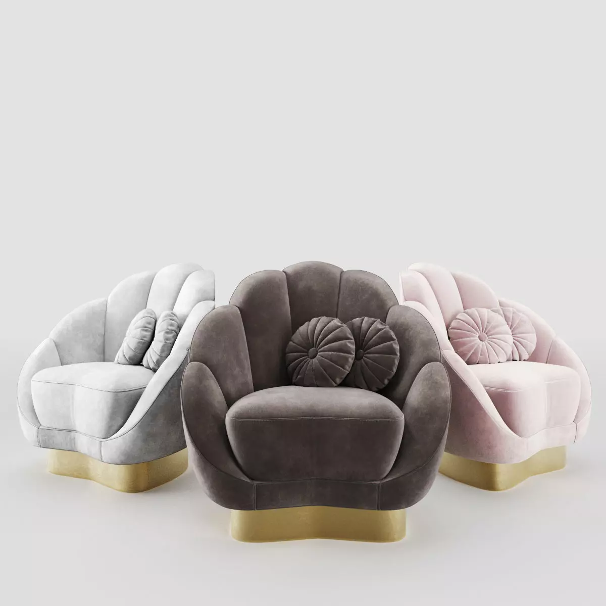 Newbury Barrel Chair 3D model