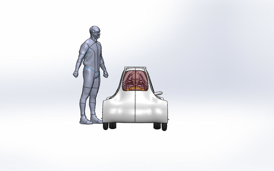 Universty electric car desing for efficiency racing 3D model_6