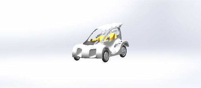 Universty electric car desing for efficiency racing 3D model_3