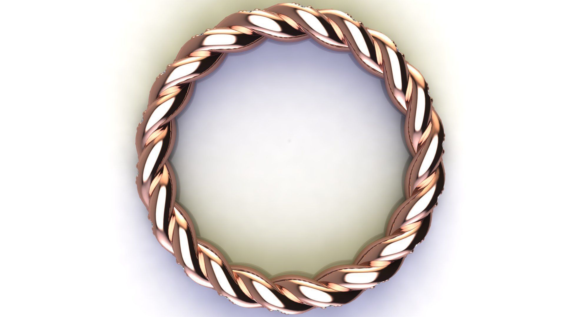 Paveflex Ring with Diamonds 3D print model_13