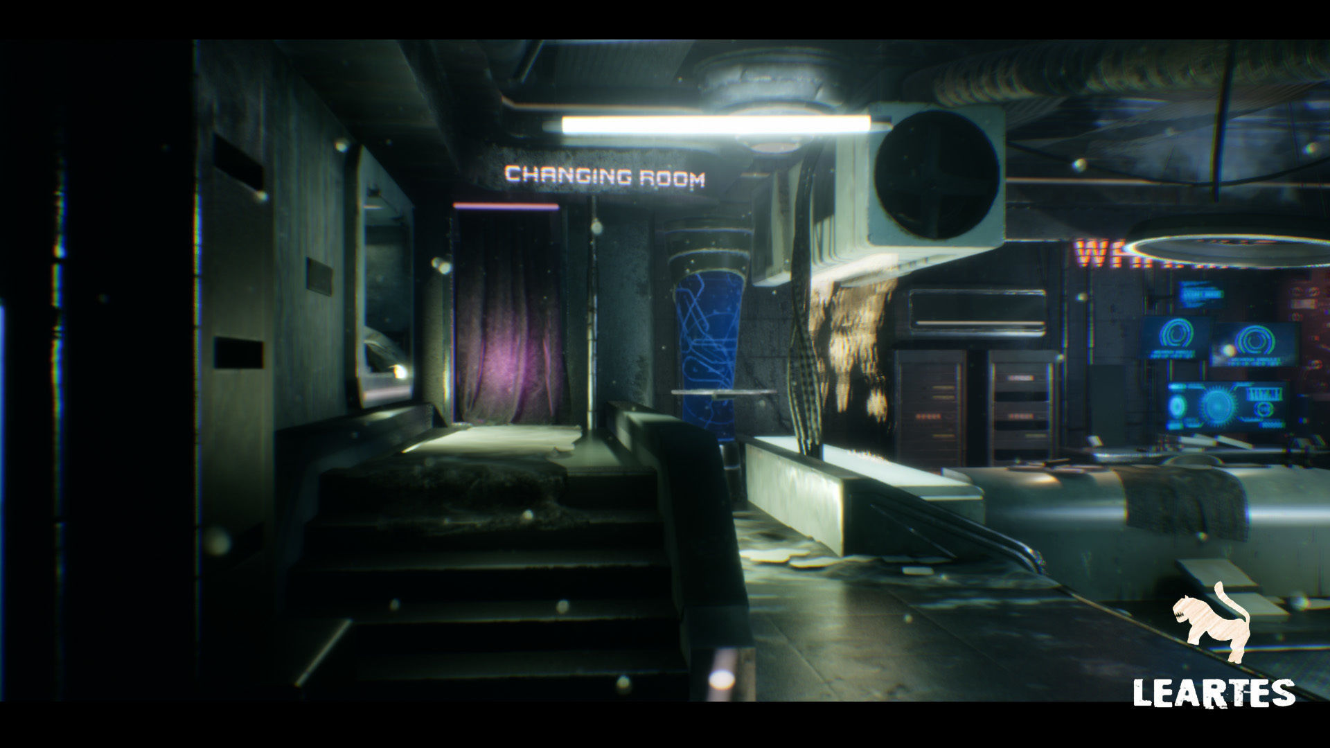 CyberPunk  Sci - Fi Apartment Interior Environment Kitbash Low-poly 3D model_15