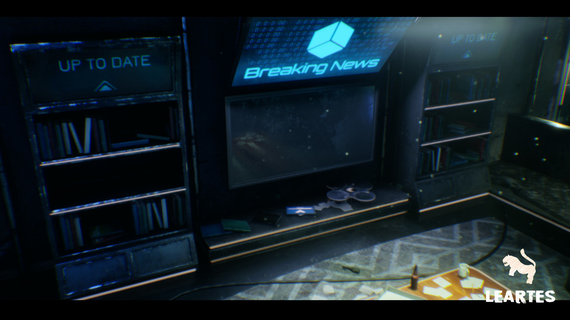 CyberPunk  Sci - Fi Apartment Interior Environment Kitbash Low-poly 3D model_2