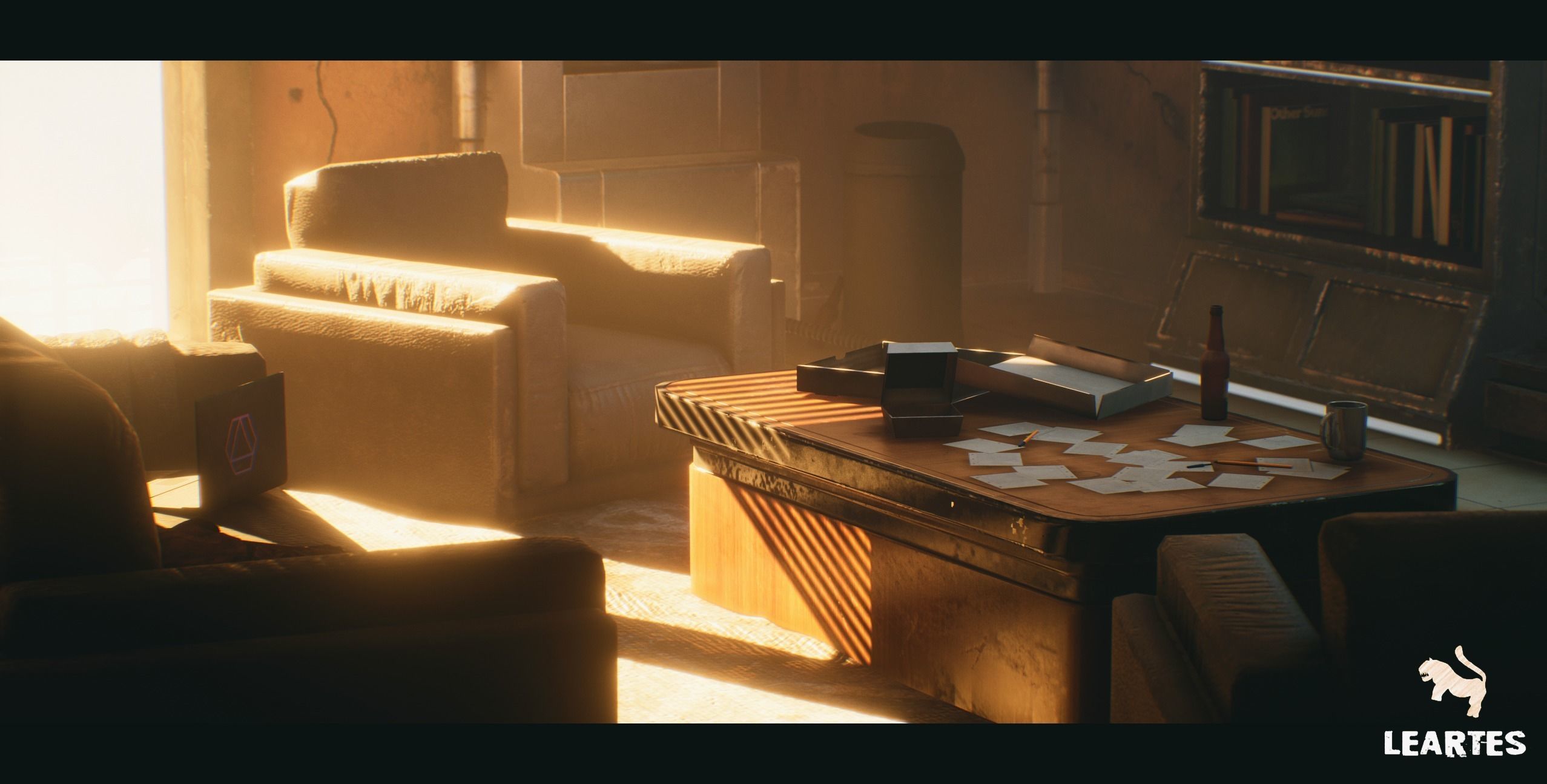 CyberPunk  Sci - Fi Apartment Interior Environment Kitbash Low-poly 3D model_25