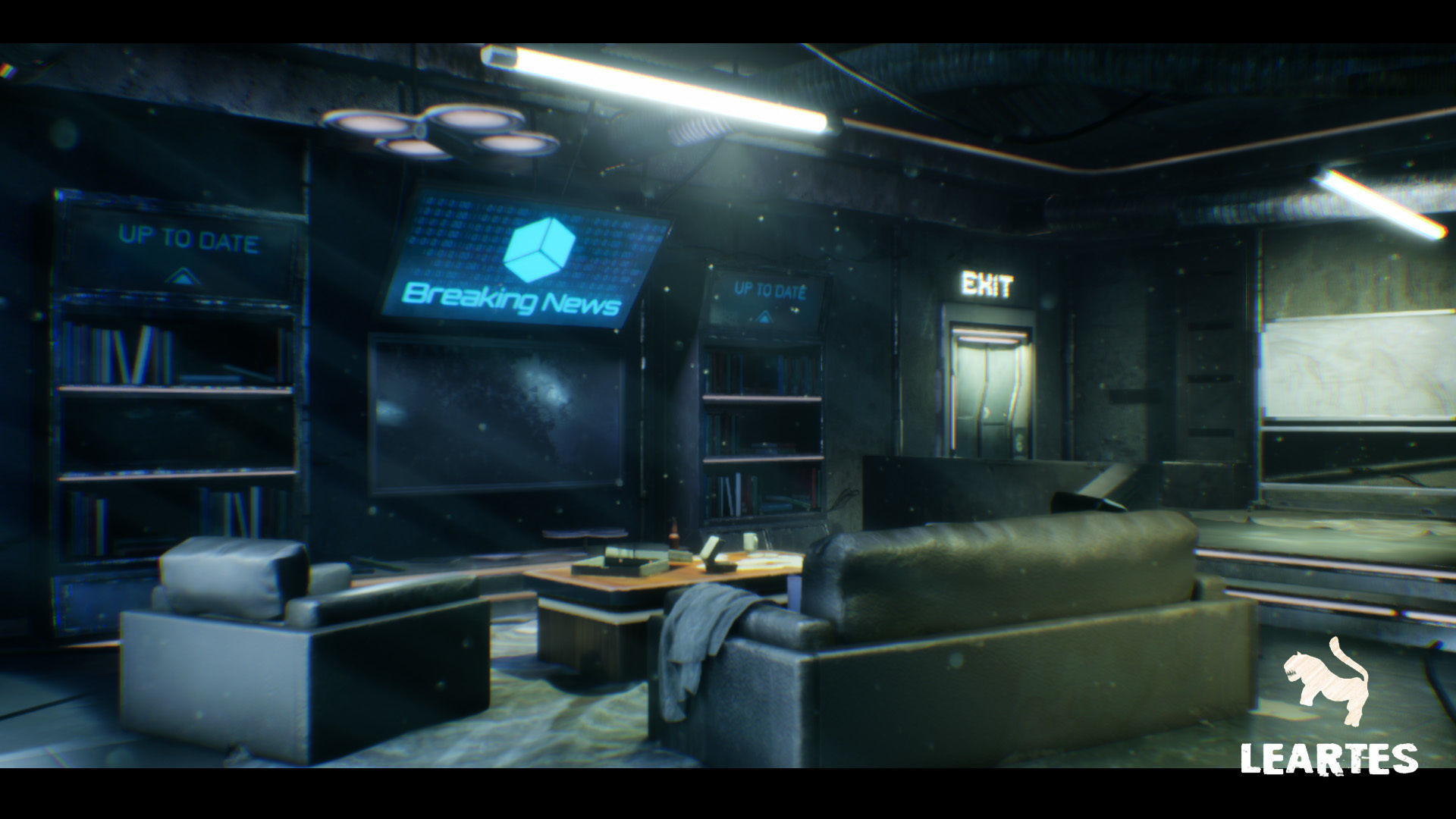 CyberPunk  Sci - Fi Apartment Interior Environment Kitbash Low-poly 3D model_19