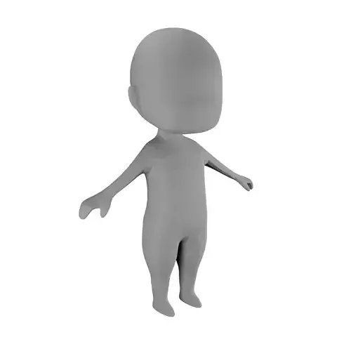 Chibi Base Mesh   Low-poly 3D model