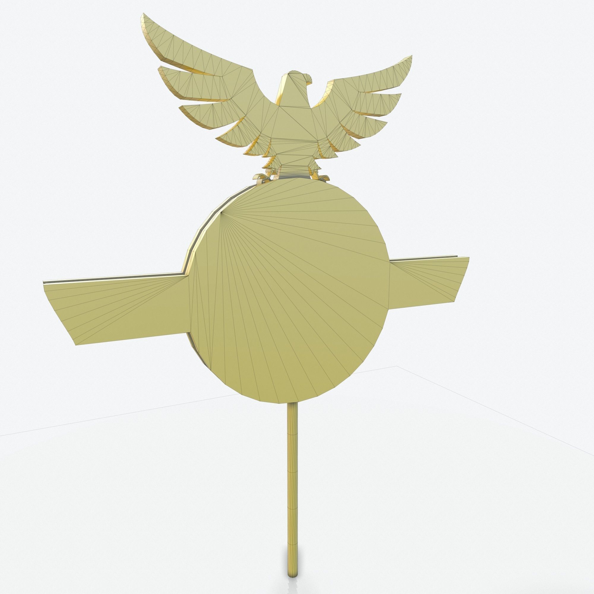 Eagle Cafe Motorway Sign  Low-poly 3D model_10