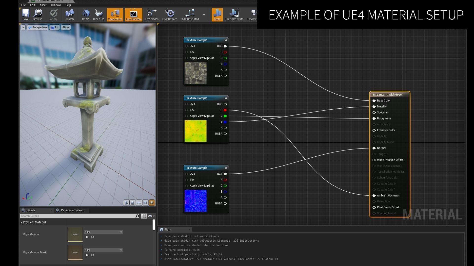 Japanese Stone Lanterns Low-poly 3D model_3