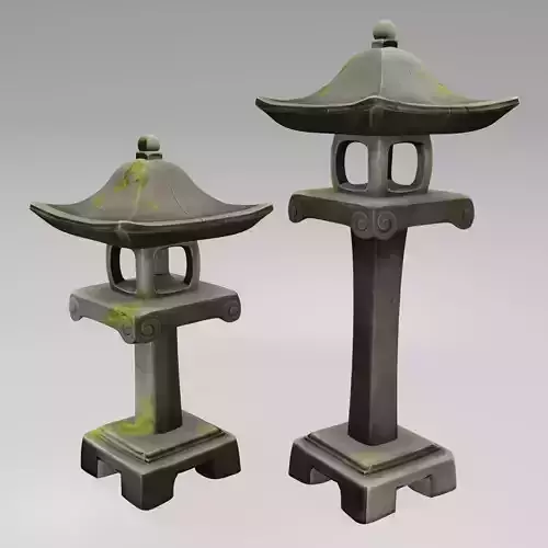 Japanese Stone Lanterns