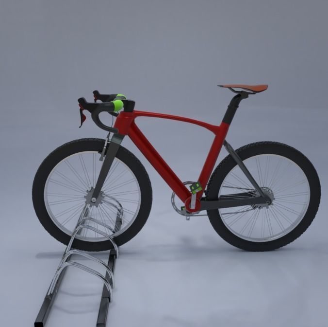 trek bicycle model 3D model_1