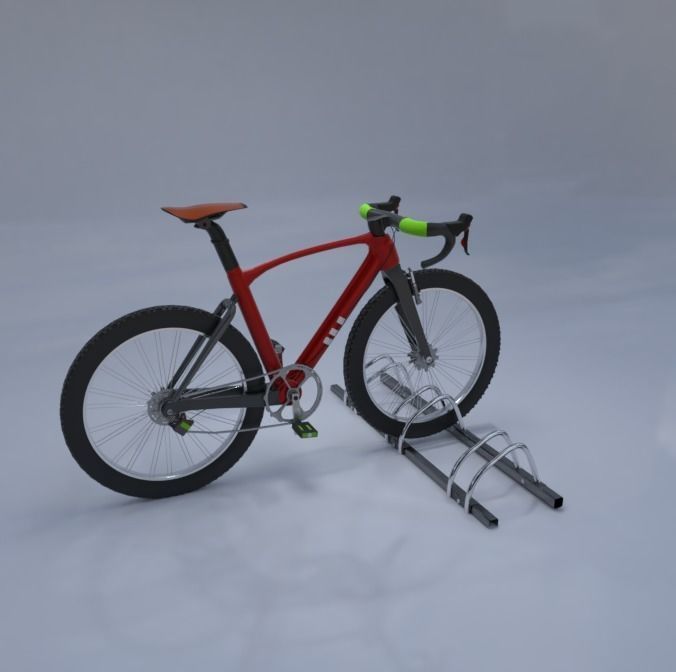 trek bicycle model 3D model_2