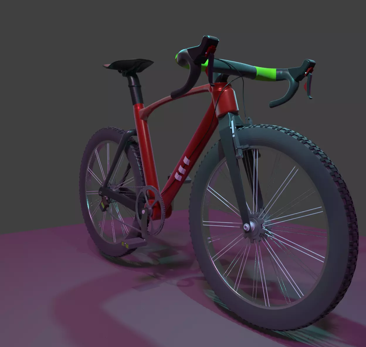 trek bicycle model 3D model_0