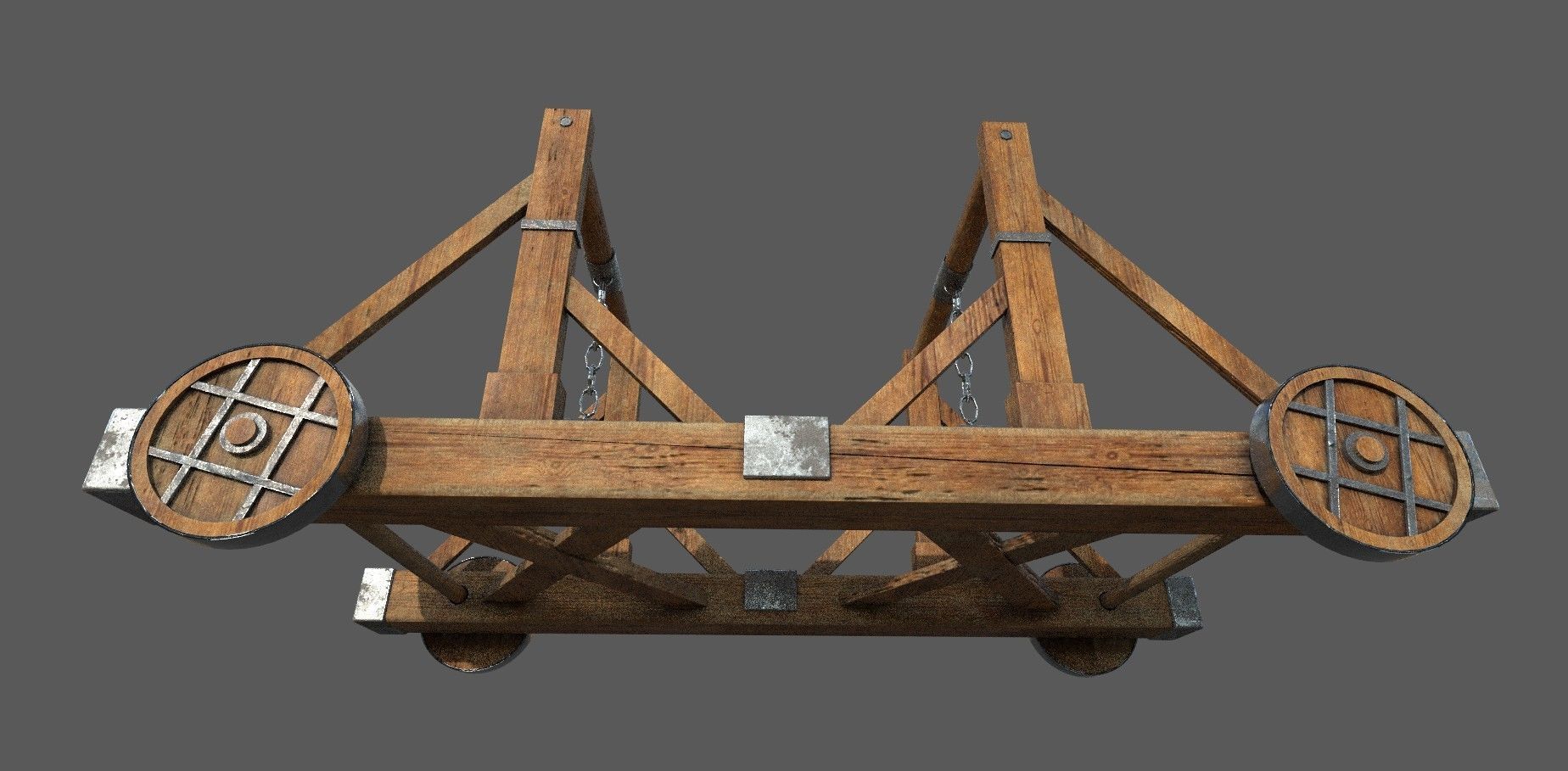 Battering Ram Low-poly 3D model Low-poly 3D model_3