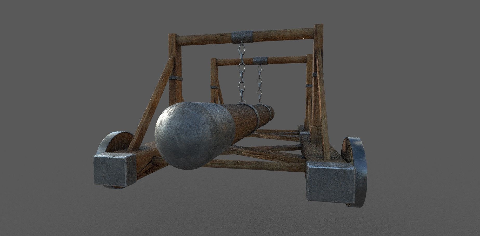 Battering Ram Low-poly 3D model Low-poly 3D model_5