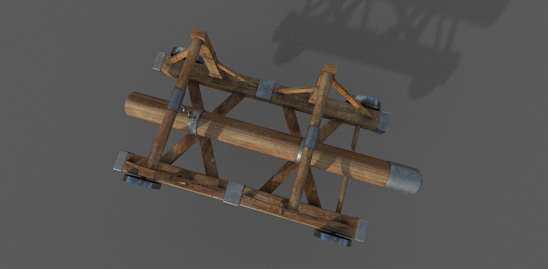 Battering Ram Low-poly 3D model Low-poly 3D model_2