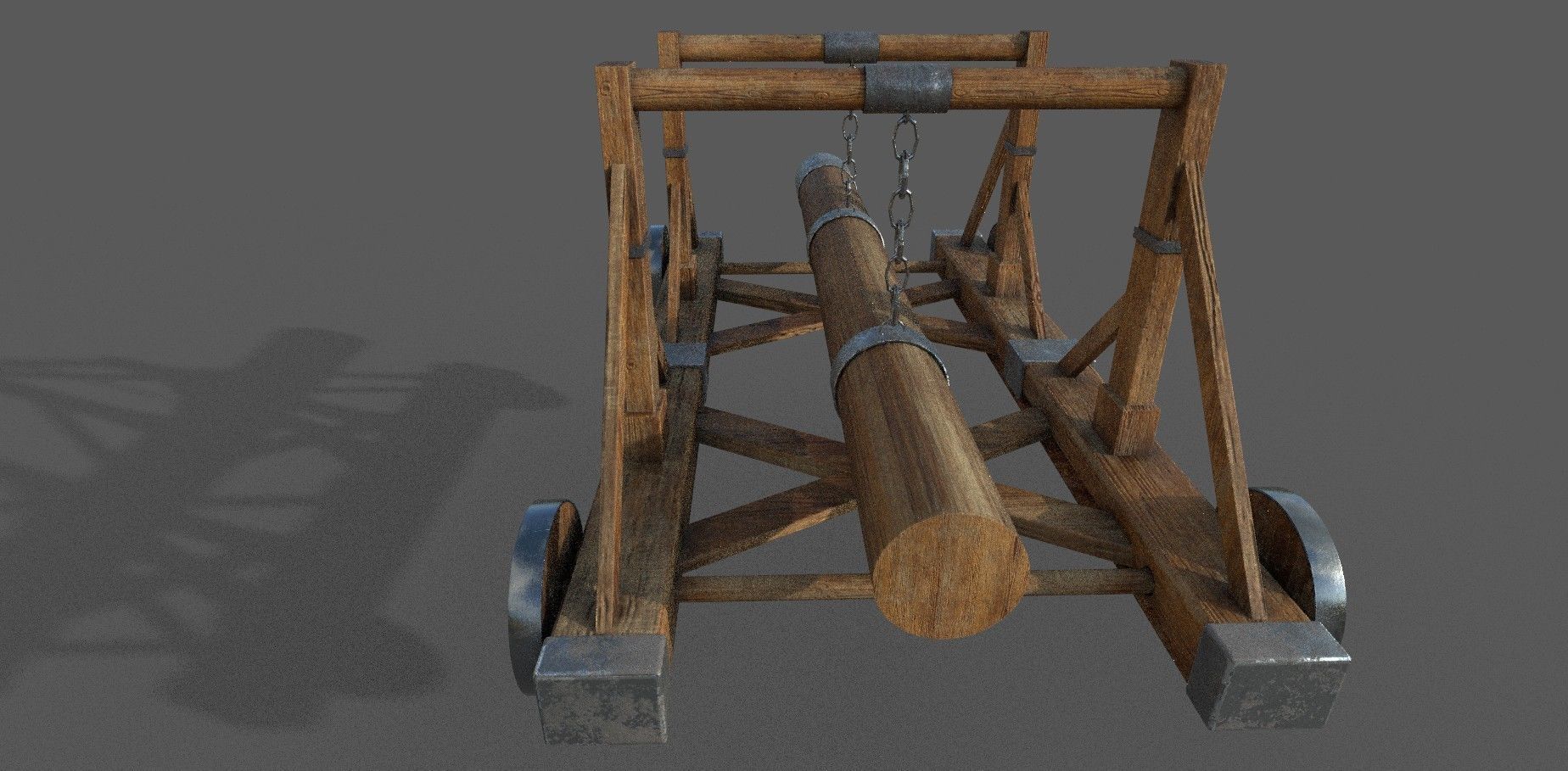 Battering Ram Low-poly 3D model Low-poly 3D model_6