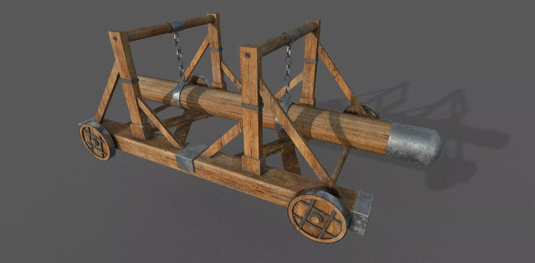 Battering Ram Low-poly 3D model Low-poly 3D model_0