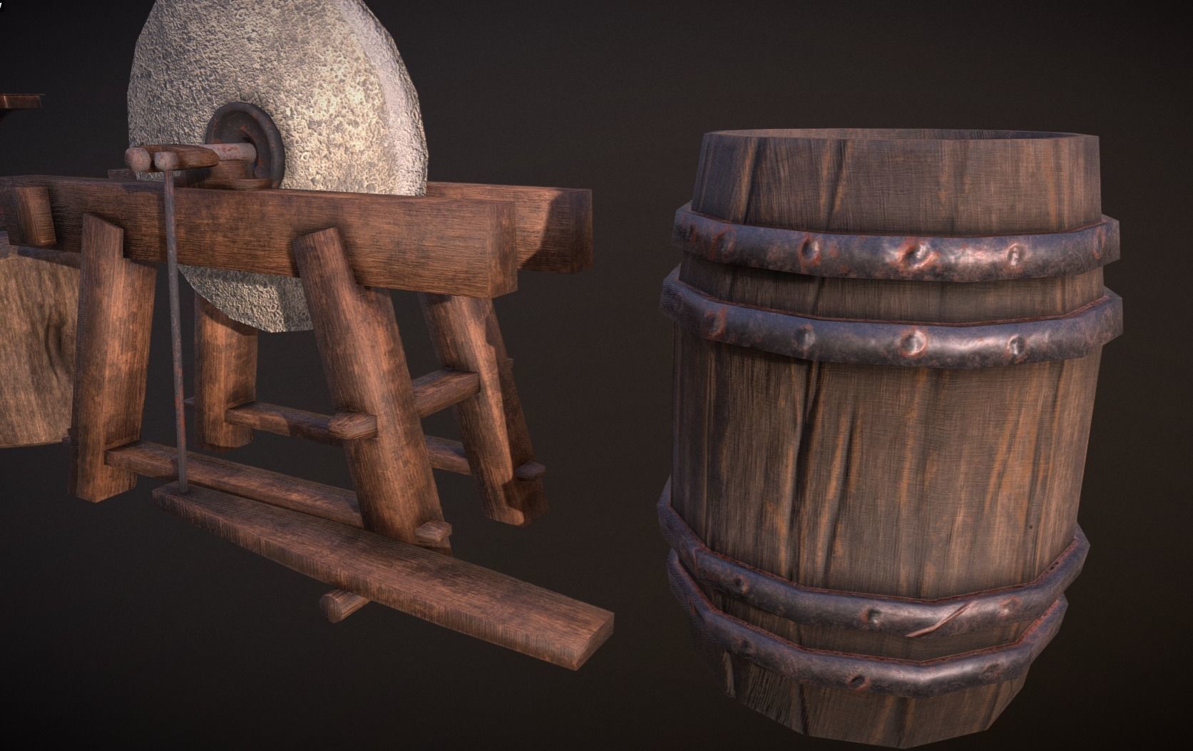 Blacksmith package Low-poly 3D model_3