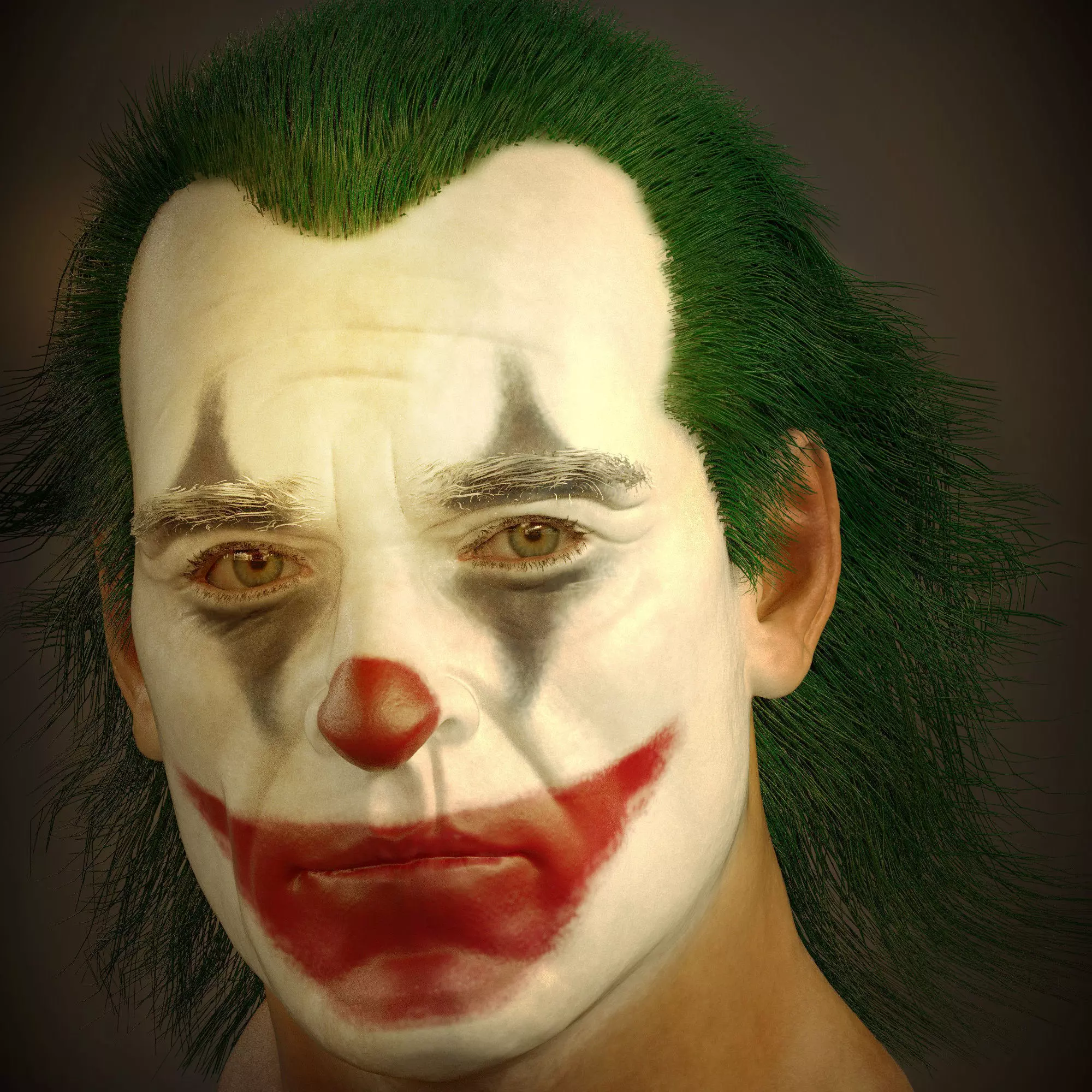 Joker bust 3D model_0