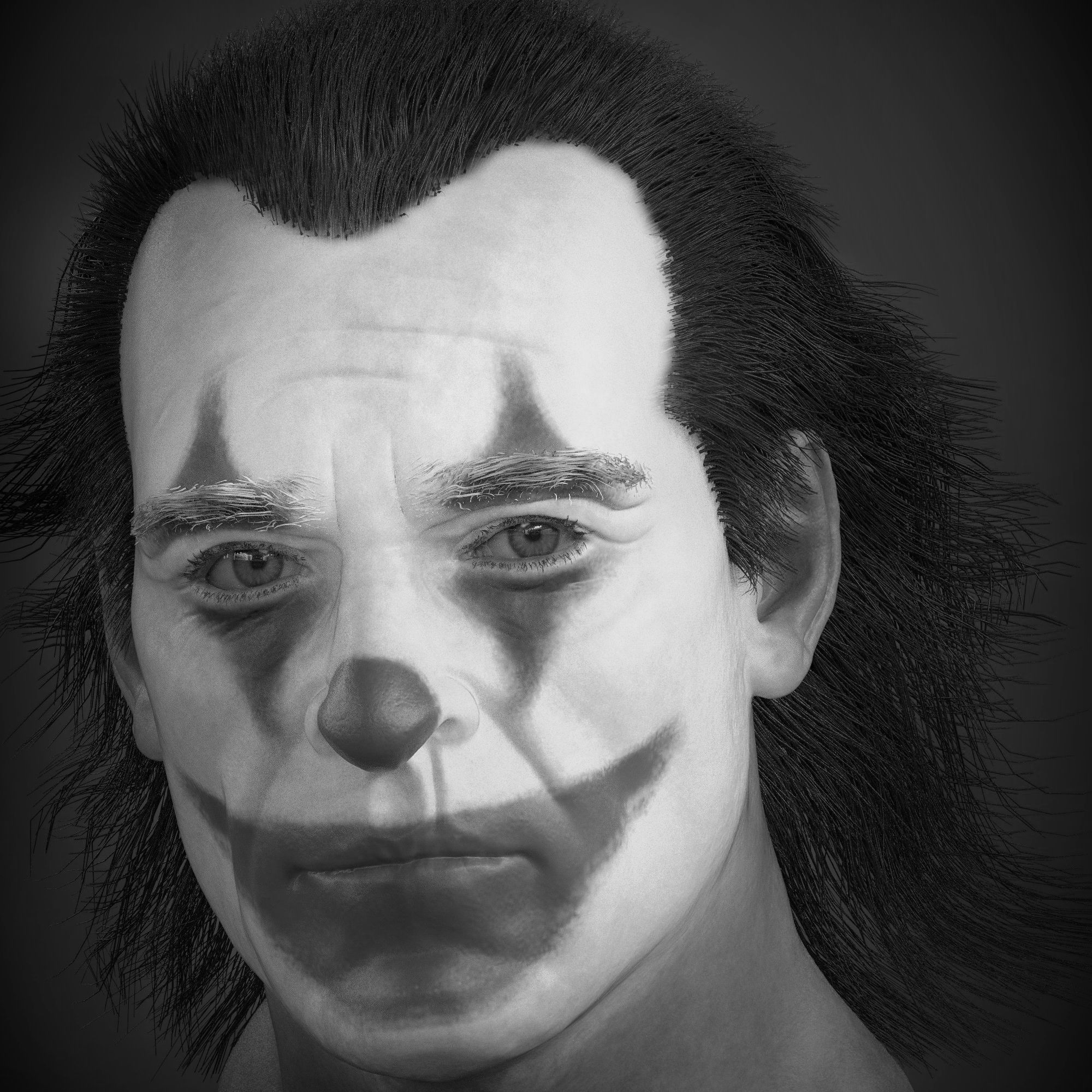 Joker bust 3D model_8