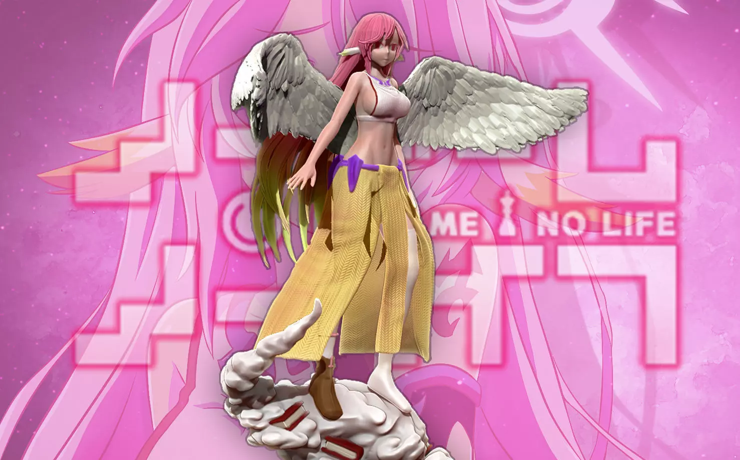 No Game No Life - Jibril 3d print figurine 3D print model