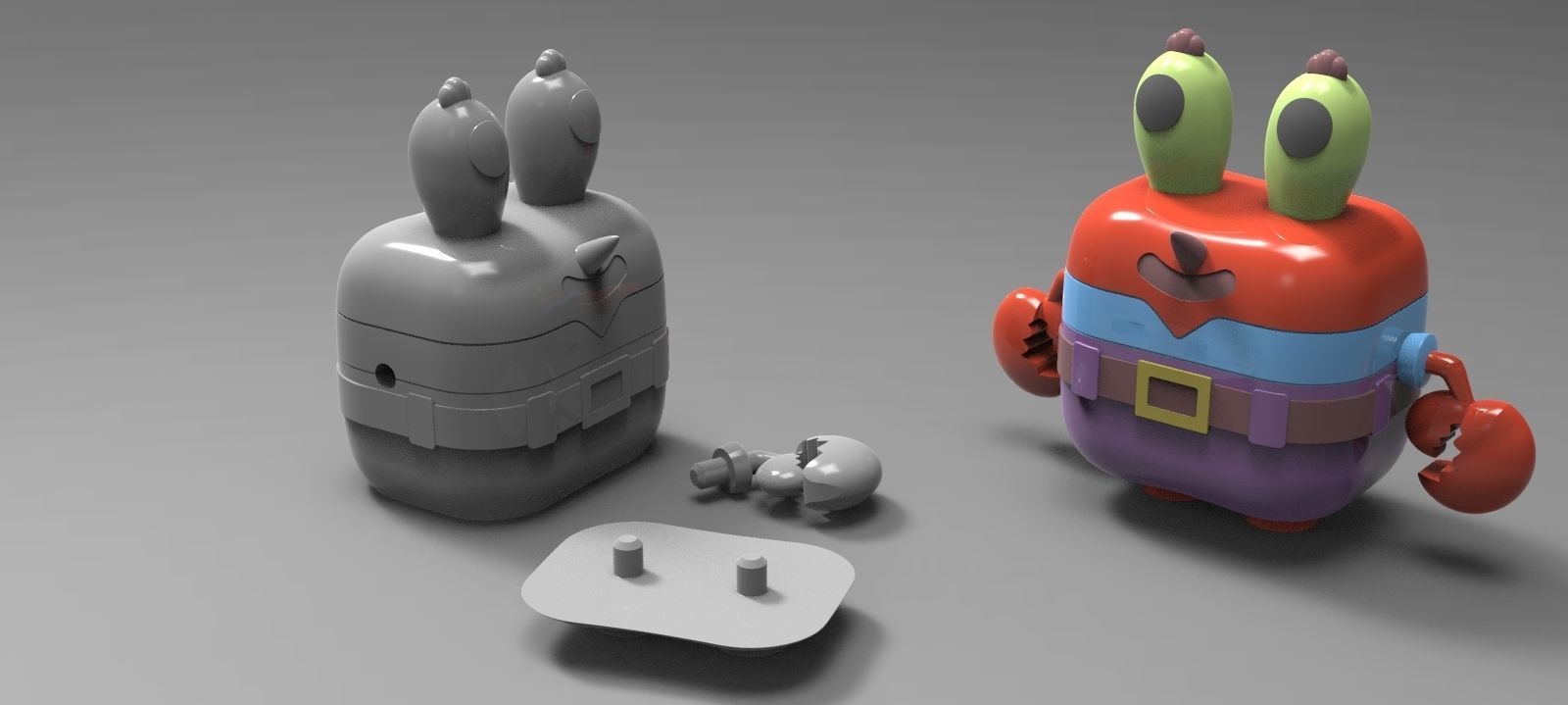 Mr Krabs Funko Toy 3D print model_1