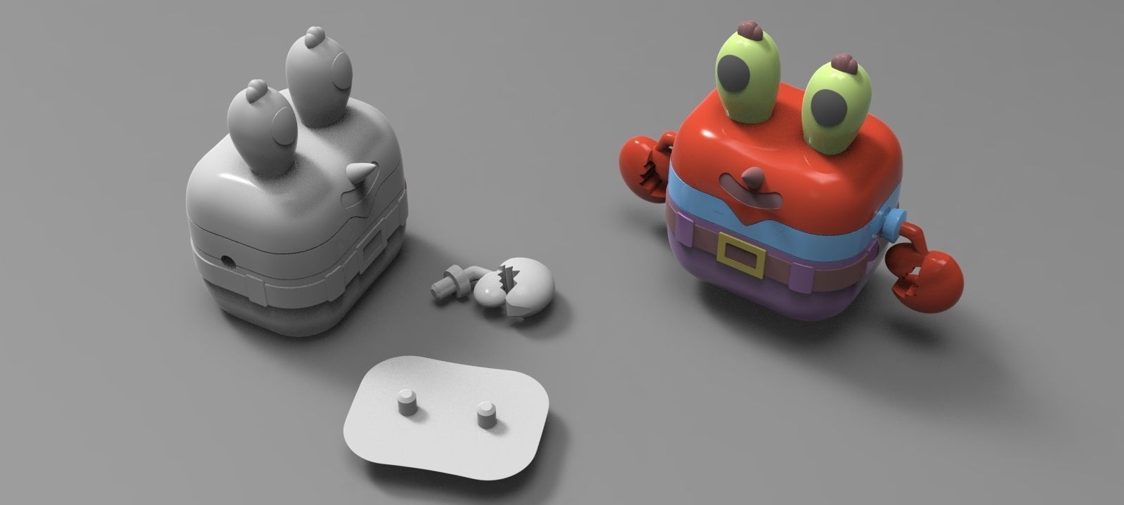 Mr Krabs Funko Toy 3D print model_3