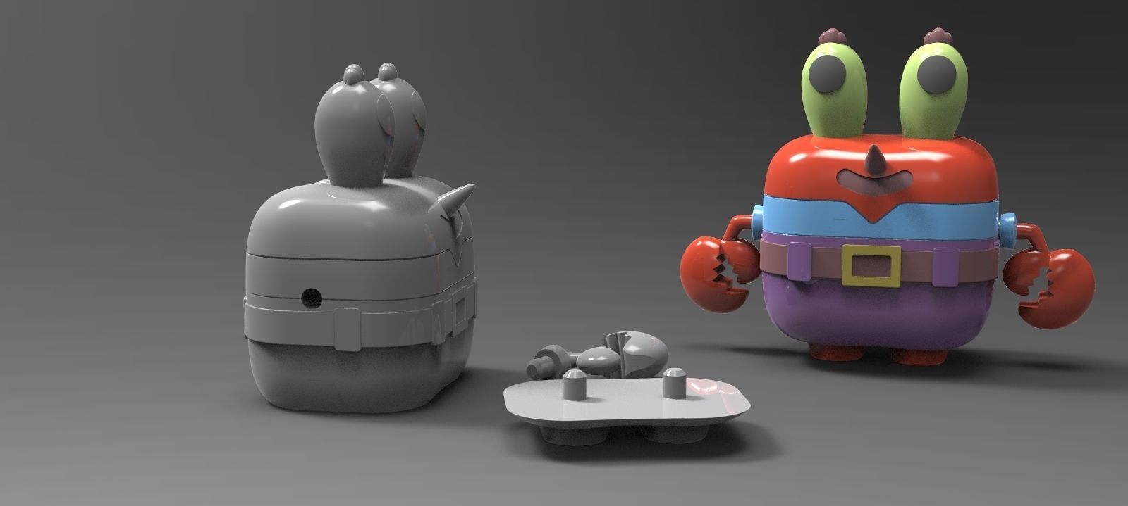 Mr Krabs Funko Toy 3D print model_2