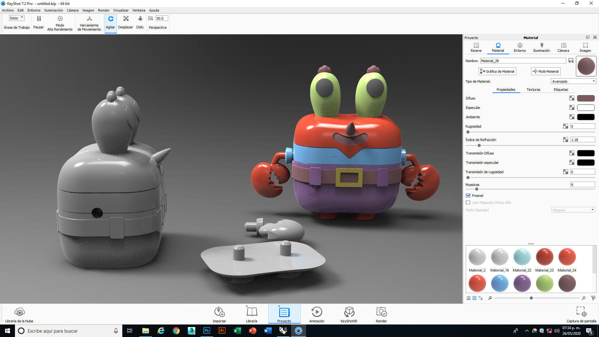 Mr Krabs Funko Toy 3D print model_9
