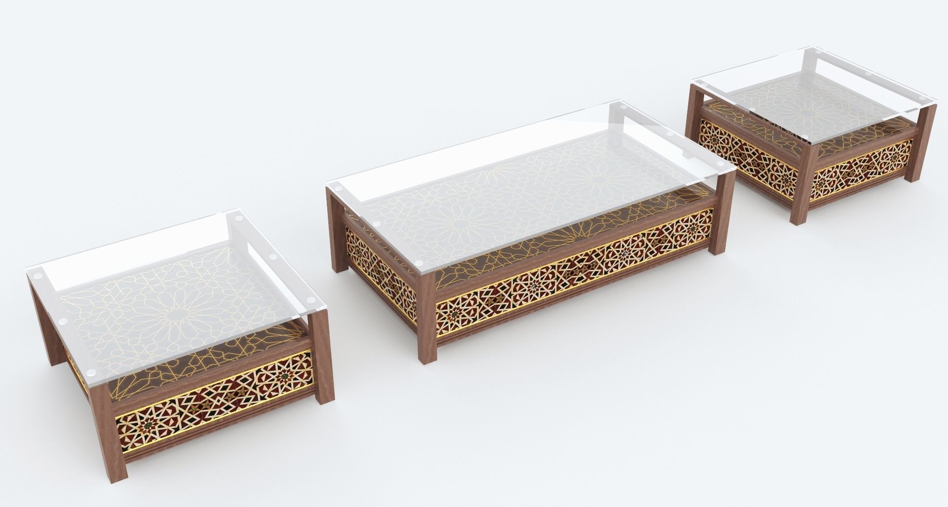 Arabic Tables 3D Model Collection_3