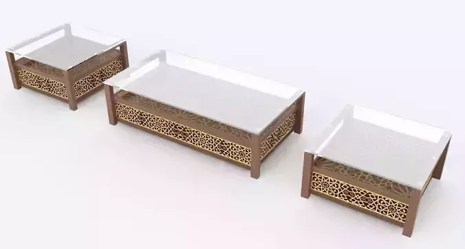 Arabic Tables 3D Model Collection