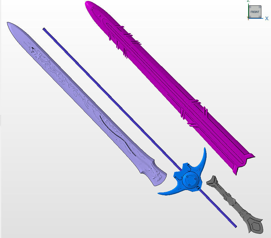 Garo Sword 3D  3D print model_5