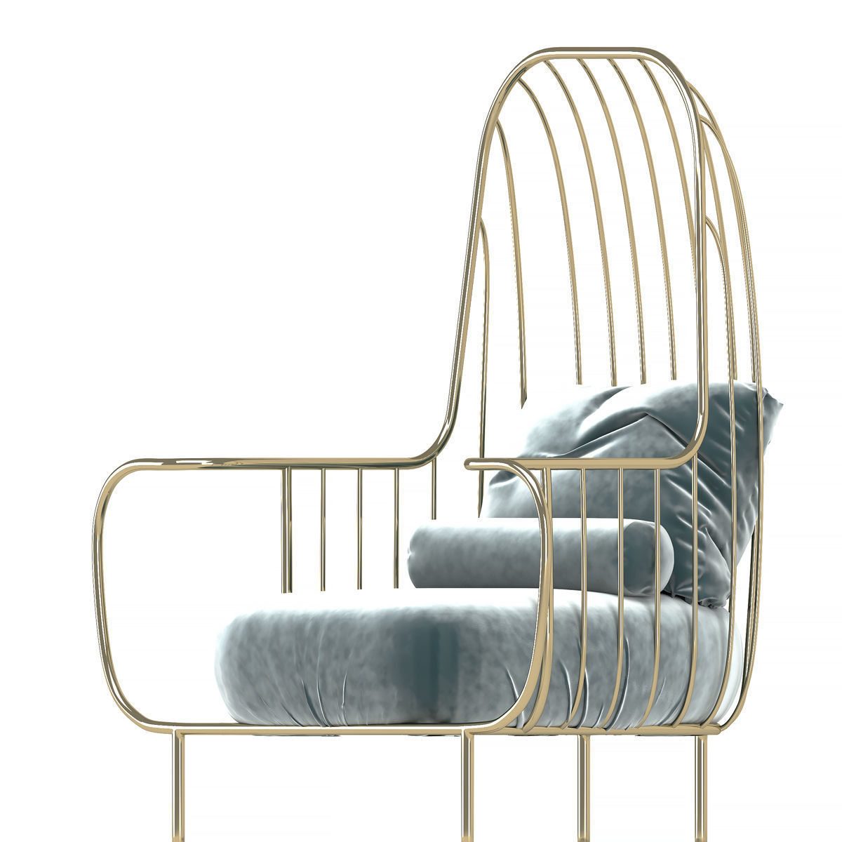Bessa Armchair 3D model_3
