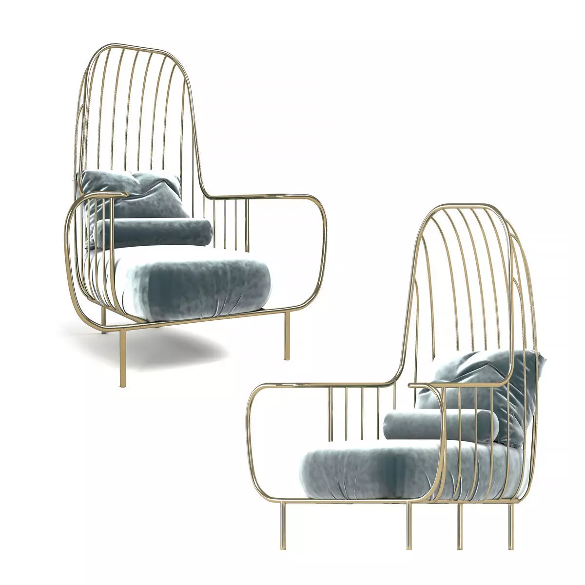 Bessa Armchair 3D model_0