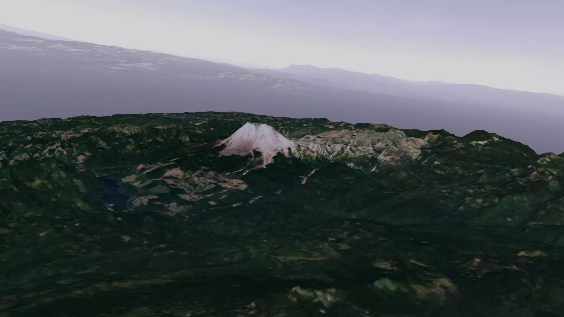 Mount Saint Helens topographical model 3D model_0
