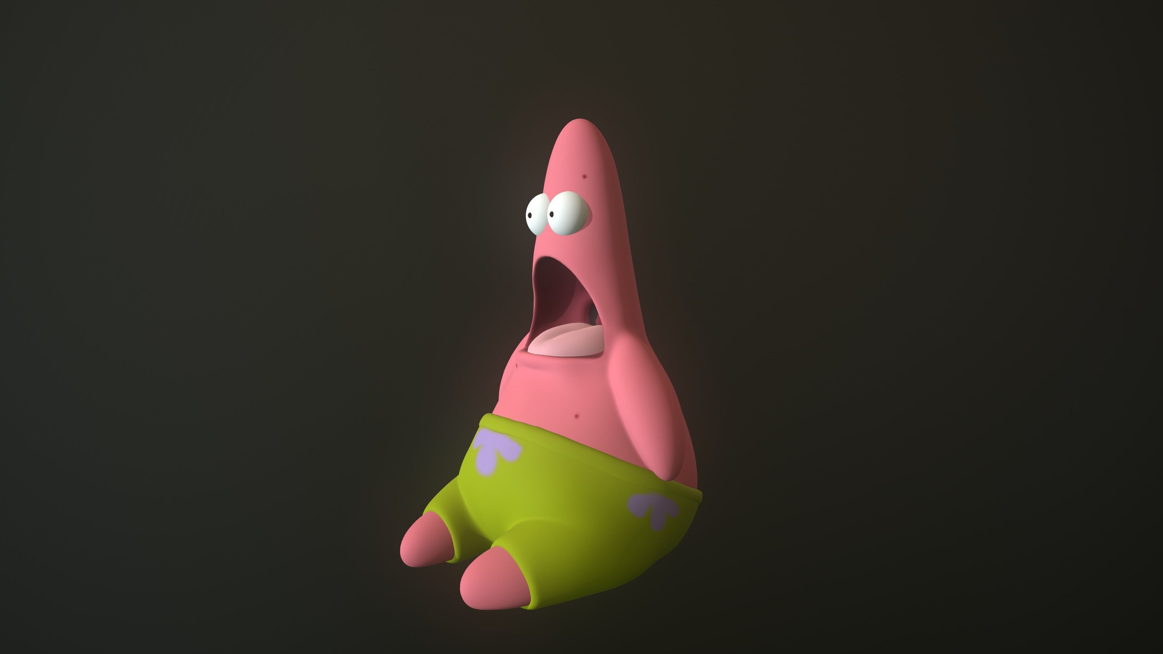 Patrick Star Surprised  3D print model_3