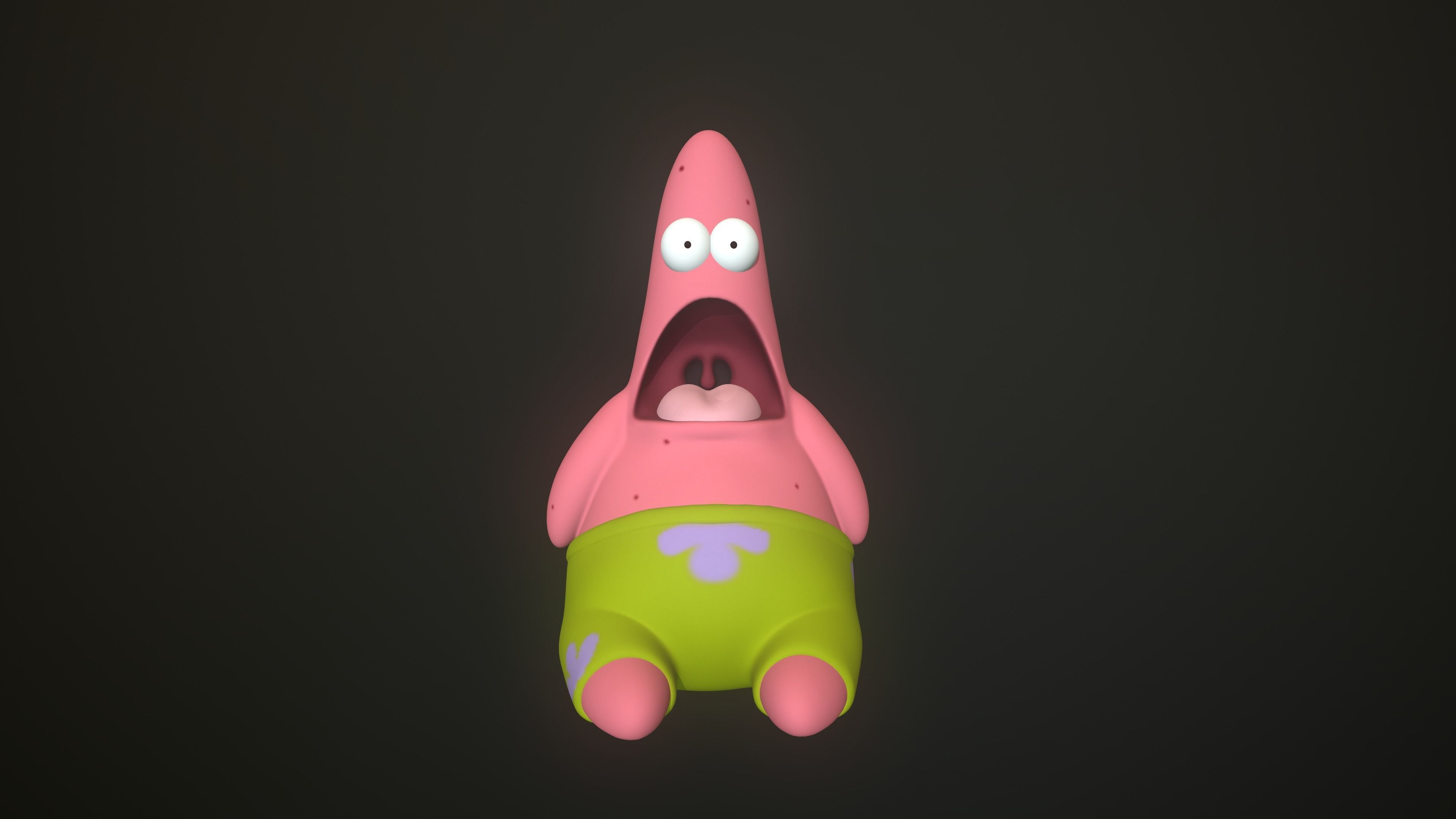 Patrick Star Surprised  3D print model_4